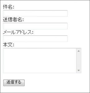 php 問い合わせフォーム メール送信