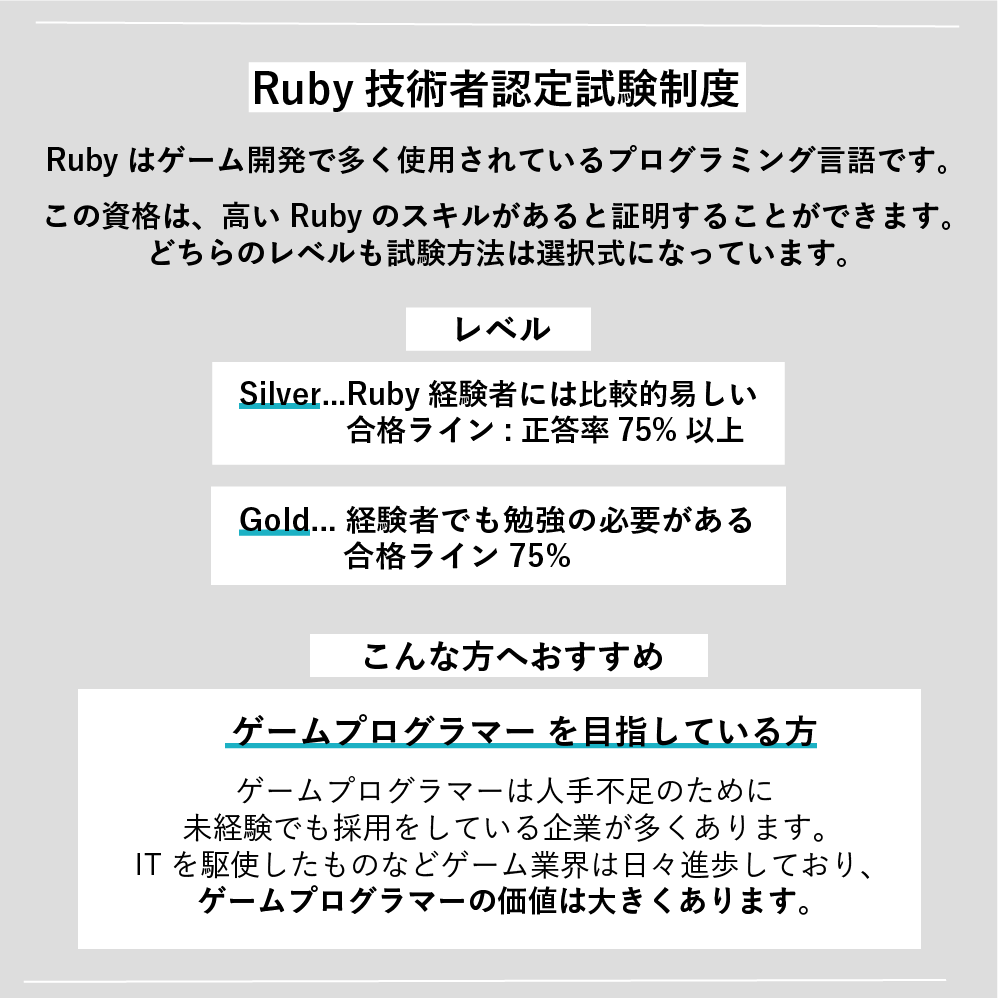 Ruby技術者認定試験制度