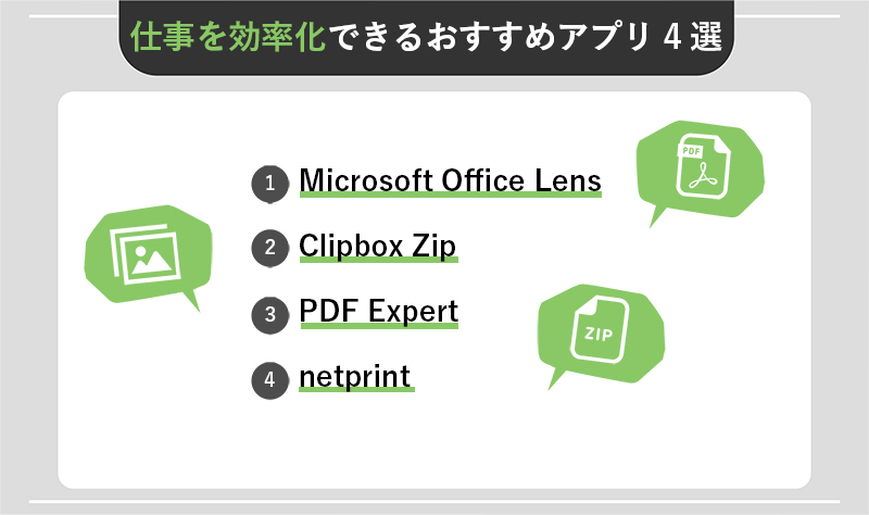 仕事を効率化できるおすすめアプリ4選