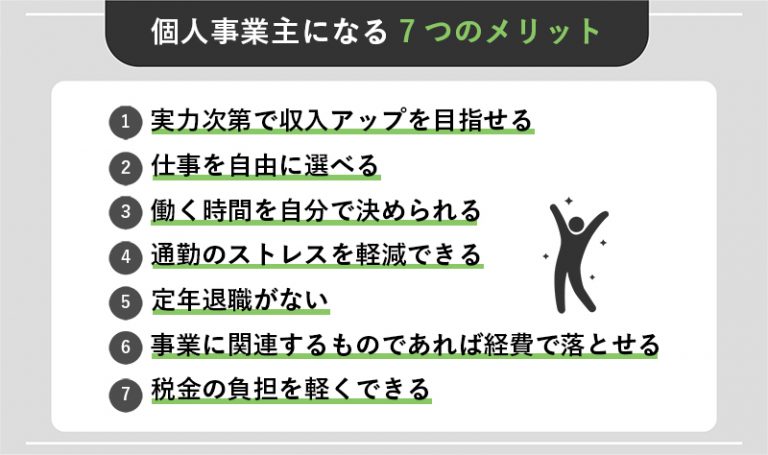 個人事業主になる7つのメリットを解説！向いている人の特徴5つや会社員との違いも紹介 Webcamp Media