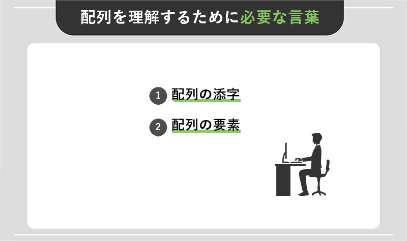 配列を理解するために必要な2つの言葉