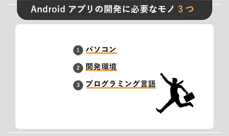 Androidアプリの開発に必要なモノ3つ