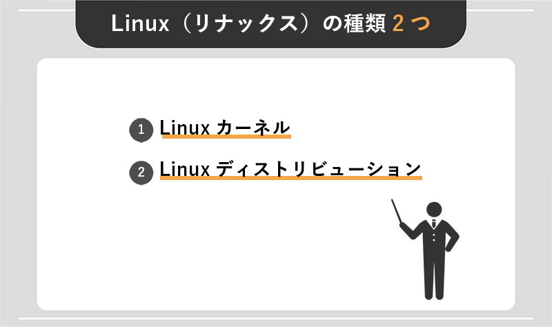 Linux（リナックス）の種類2つ
