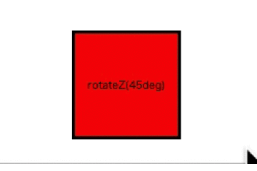 transform: rotateZ(45deg);を表現する画像