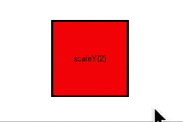 transform: scaleY(2);を表現する画像