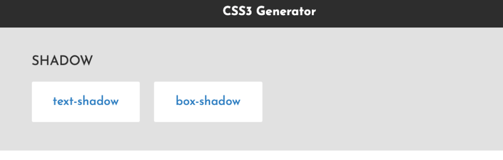 CSS3 Generatorのトップページの画像
