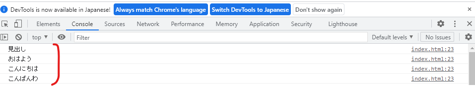 リストのループ処理方法のイメージ