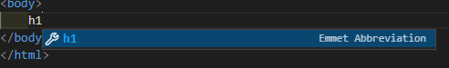 Image explaining Emmet's input completion function