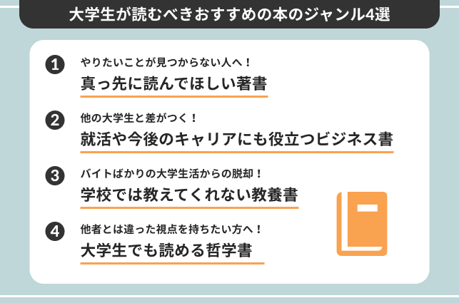 大学生が読むべきおすすめの本18選を紹介！読書をする5つのメリットも解説 Webcamp Media